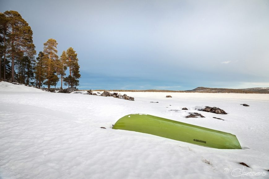 Lapland boot sneeuw winter snow