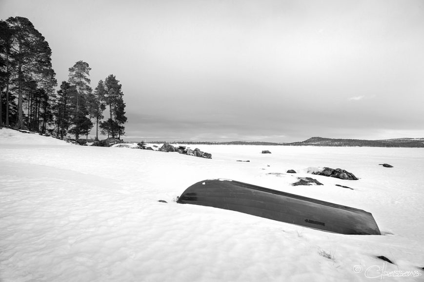 Lapland boot sneeuw winter